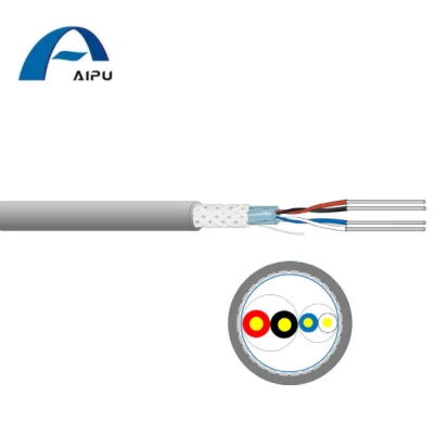 다양한 산업 장비를 연결하기 위한 Aipu 장비 전원 케이블, 전원 쌍 및 데이터 쌍과 통합, 함께 케이블 IDC 케이블 공급업체